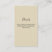 Budget QR-code website RSVP-hotel trouwdetails  Informatiekaartje (Voorkant)