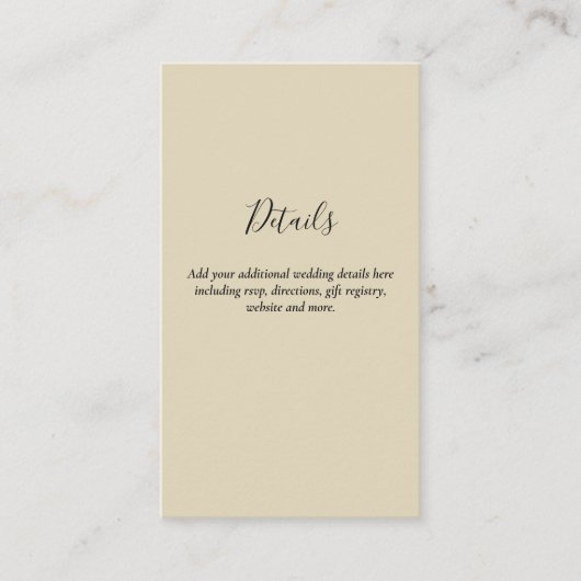 Budget QR-code website RSVP-hotel trouwdetails  Informatiekaartje (Voorkant)