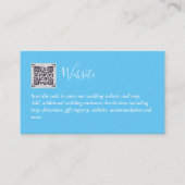 Budget QR-code website RSVP-hotel trouwdetails  Informatiekaartje (Voorkant)