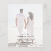 Budget QR Code Weddenschap Foto Opslaan Datum Flyer (Voorkant)