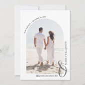 Budget QR Code Weddenschap Foto Opslaan Datum Save The Date (Voorkant)