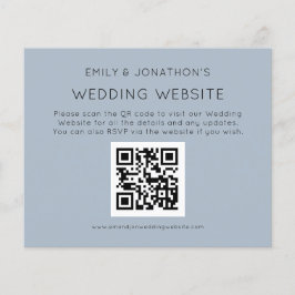 Budget QR Code Weddenschap Website Blue Encl