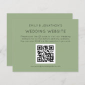 Budget QR Code Weddenschap Website Sage Encl (Voorkant / Achterkant)