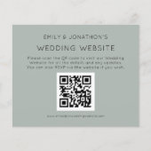 Budget QR Code Weddenschap Website Silvery Sage En (Voorkant)
