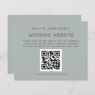 Budget QR Code Weddenschap Website Silvery Sage En
