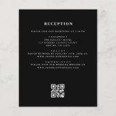 Budget QR Code Zwart-wit Uitnodiging voor het Huwe Flyer (Achterkant)