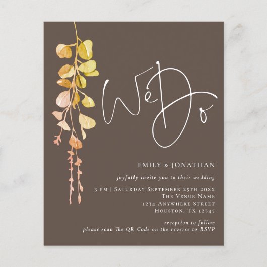 Budget QR Eucalyptus Earthy We Weduwen uit (Voorkant)