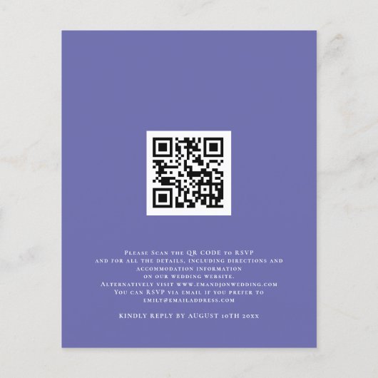 Budget QR Eucalyptus Periwinkle Weddenschappen Uit (Achterkant)