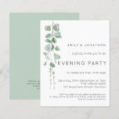 Budget QR Eucalyptus Weddenschappen Evening Party  (Voorkant / Achterkant)