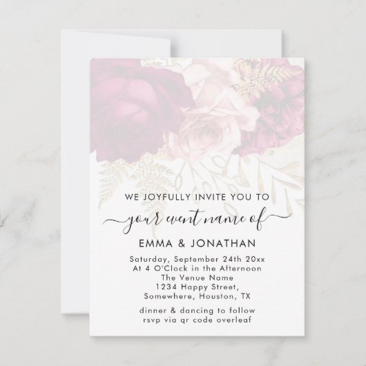 Budget QR Gold Rozen Marsala (Voorkant)