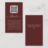 BUDGET QR SCANCODE Evenementdetails Bijlagen   Informatiekaartje (Voorkant / Achterkant)