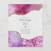 BUDGET QUINCEANERA - AGATE Glamour Chic met sprank Flyer (Voorkant)