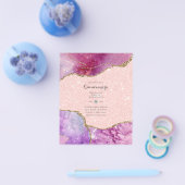 BUDGET QUINCEANERA - AGATE Glamour Chic Sfeervol Flyer (Enkel)