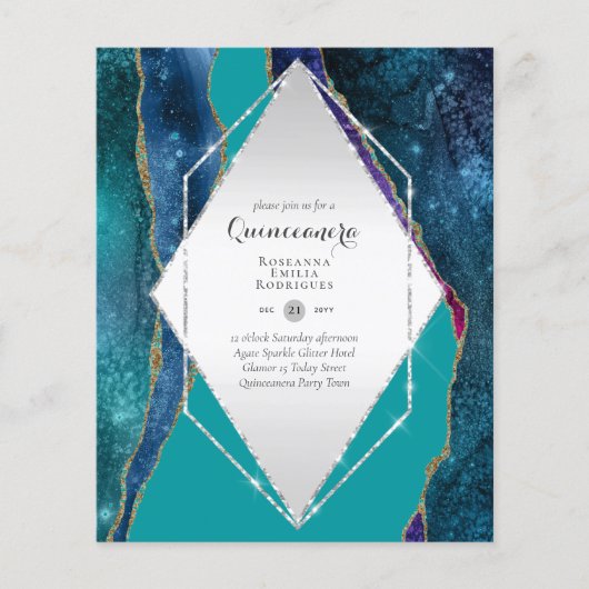 BUDGET QUINCEANERA - AGATE Sparkles Glamor Chic Flyer (Voorkant)