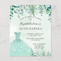 Budget Quinceanera betoverde bosjurk