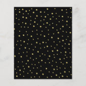 Budget Quinceanera - Black Red Gold Invitation Flyer (Achterkant)