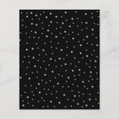 Budget Quinceanera - Black Silver Red Uitnodiging Flyer (Achterkant)