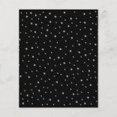 Budget Quinceanera Black Silver Royal Blue Invite Flyer (Achterkant)