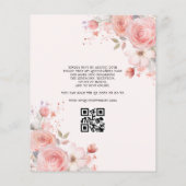 Budget Quinceañera Blush Roze Bloemvlinder Flyer (Achterkant)