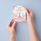 Budget Quinceañera Blush Roze Bloemvlinder Flyer (Hand)