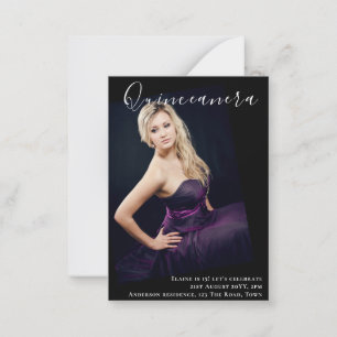 BUDGET Quinceanera FOTO Uitnodiging Aankondiging