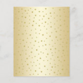 Budget Quinceanera - Goud Wit Rode Uitnodiging Flyer (Achterkant)