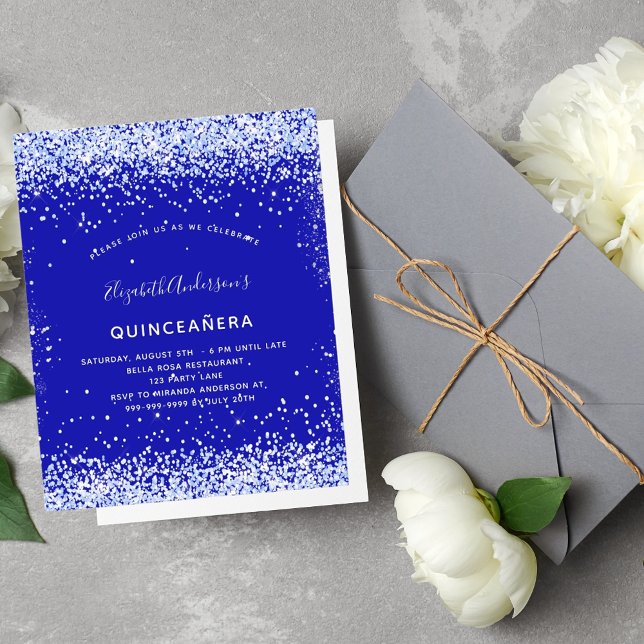 Budget Quinceanera koninklijk blauw (Creator heeft geüpload)
