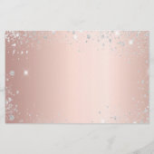 Budget Quinceanera masquerade roos gold save date (Achterkant)