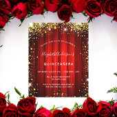 Budget Quinceanera rood goud bioscoop Flyer