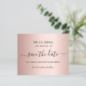 Budget Quinceanera roos gold save the date