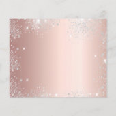 Budget Quinceanera roos gold Silver behalve datum (Achterkant)