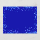 Budget Quinceanera royal blue save the date (Achterkant)