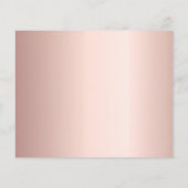 Budget Quinceanera roze goud save the date (Achterkant)