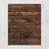 Budget Quinceanera Rustic Wood Autumn Sunflower Flyer (Achterkant)