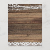 Budget Quinceanera Rustieke Boerderij Kant Flyer (Achterkant)