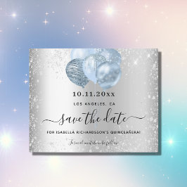 Budget Quinceanera Silver Blue, behalve de datum