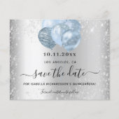 Budget Quinceanera Silver Blue, behalve de datum (Voorkant)