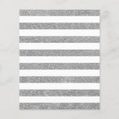 Budget Quinceanera Silver Royal Blue Invite Flyer (Achterkant)