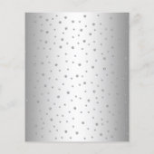 Budget Quinceanera Silver White Royal Blue Invite Flyer (Achterkant)