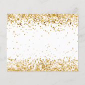 Budget Quinceanera witgoud save the date (Achterkant)