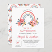 BUDGET radionavigatie per Baby shower uitnodiging (Voorkant / Achterkant)