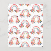 BUDGET radionavigatie per Baby shower uitnodiging Flyer (Achterkant)