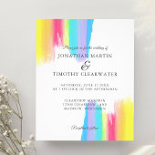 Budget Rainbow Beauful LGBTQ Weddenschap Flyer