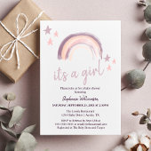 Budget Rainbow Boho Het is een meisje Baby shower