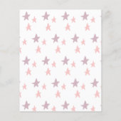 Budget Rainbow Boho Het is een meisje Baby shower (Achterkant)