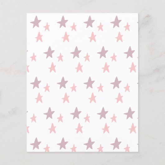 Budget Rainbow Boho Het is een meisje Baby shower (Achterkant)