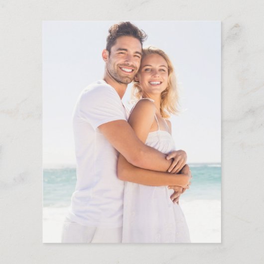 Budget Rainbow Confetti Emerald Wedding Invite (Achterkant)