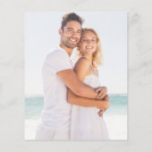 Budget Rainbow Confetti Terracotta Wedding Invite (Achterkant)