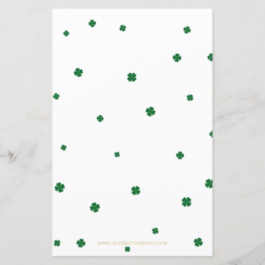 Budget Rainbow St Patrick Boy Birthday Uitnodiging (Achterkant)