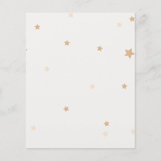 Budget Rainbow Stars Verjaardagsfeestuitnodiging Flyer (Achterkant)